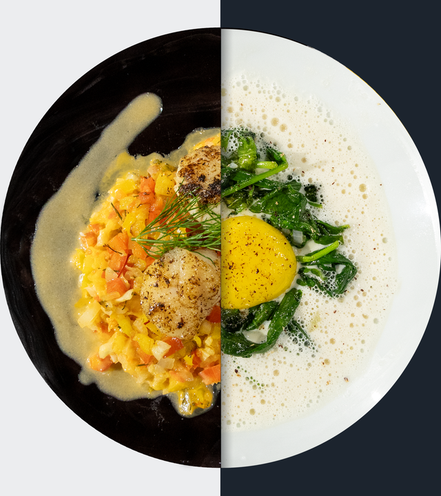 Jakobsmuscheln vs. Parmesansüppchen