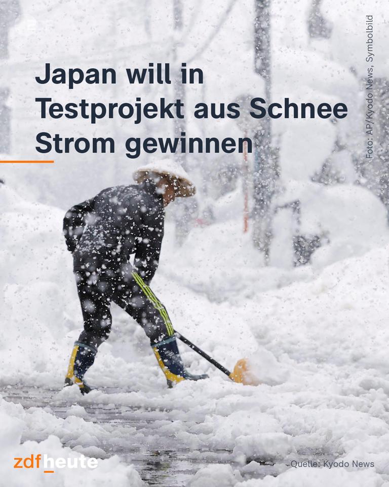 Japan will Storm aus Schnee gewinnen