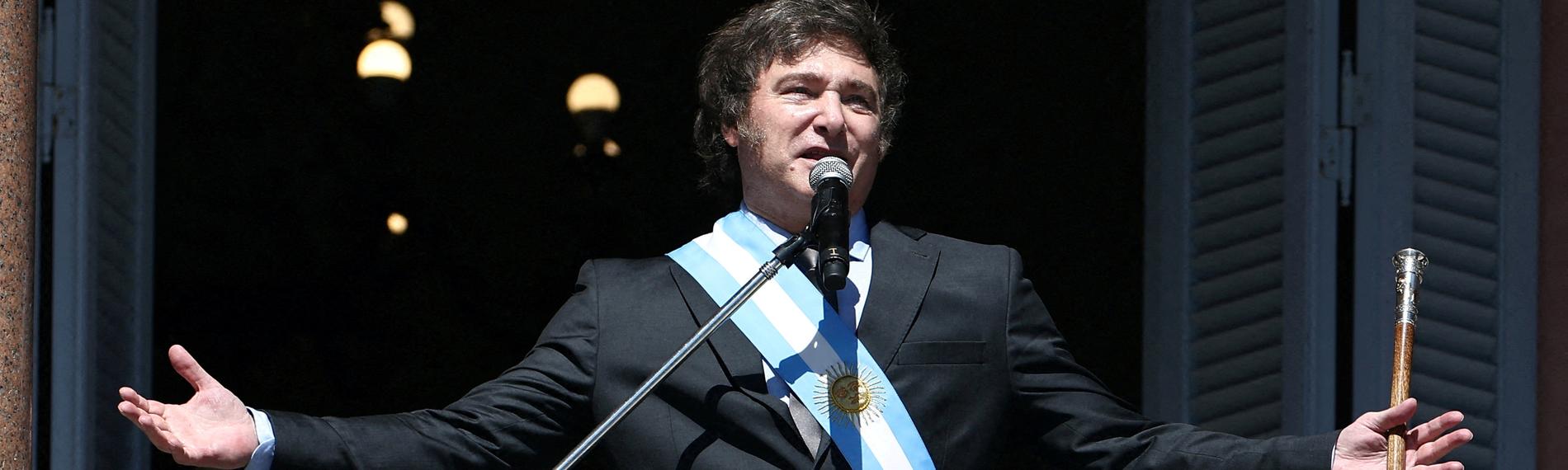 Archiv: Javier Milei in Buenos Aires am 10.12.2023