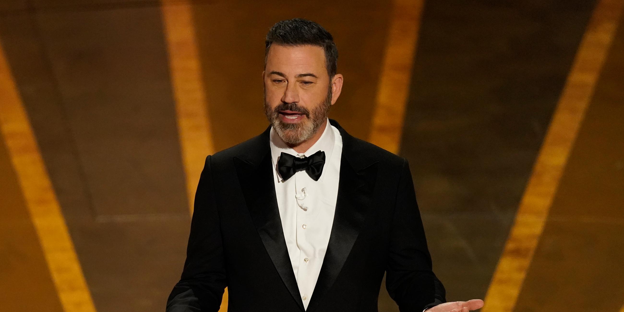 USA, Los Angeles: Moderator Jimmy Kimmel spricht bei der Oscar-Verleihung, den 95. Academy Awards im Dolby Theatre.