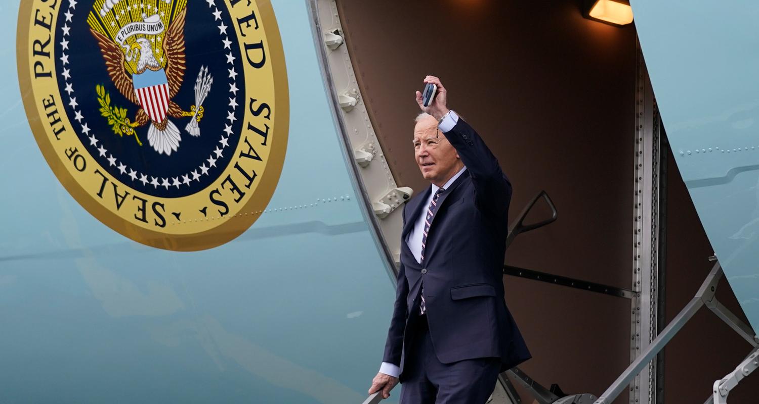 US-Präsident Joe Biden, aufgenommen am 05.12.2023 in Boston (USA)