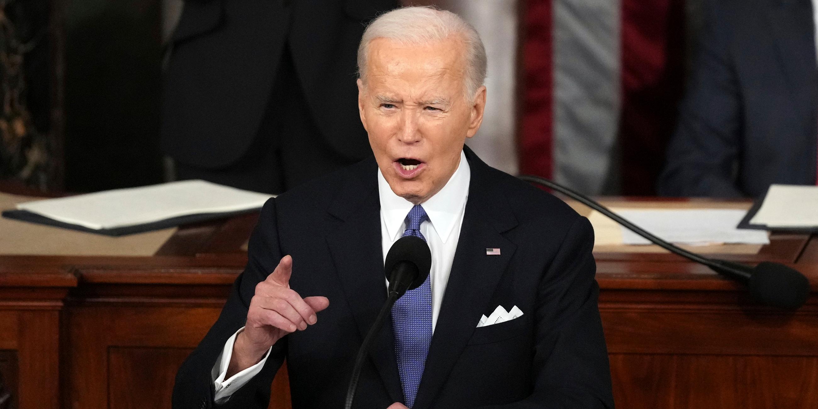 US-Präsident Joe Biden wendet sich mit einer Rede an die Nation.