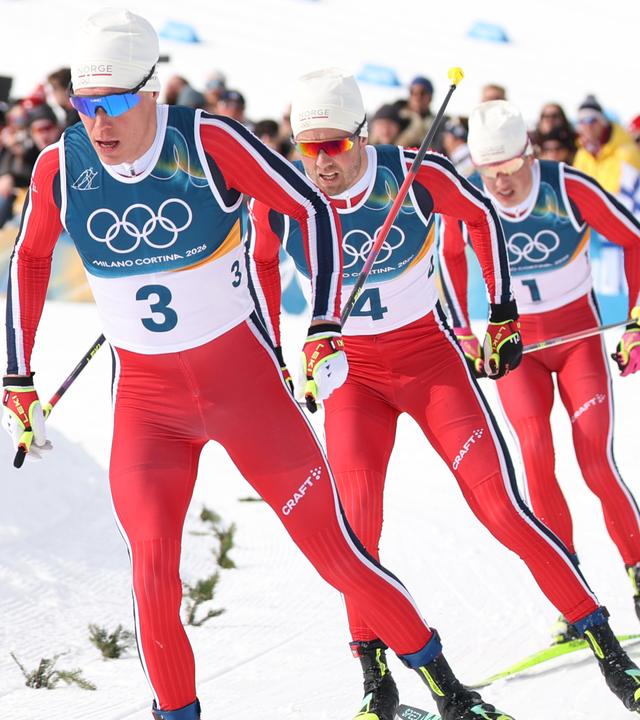 Martin Löwström Nyenget, Emil Iversen und Johannes Hösflot Kläbo am 21.02.26