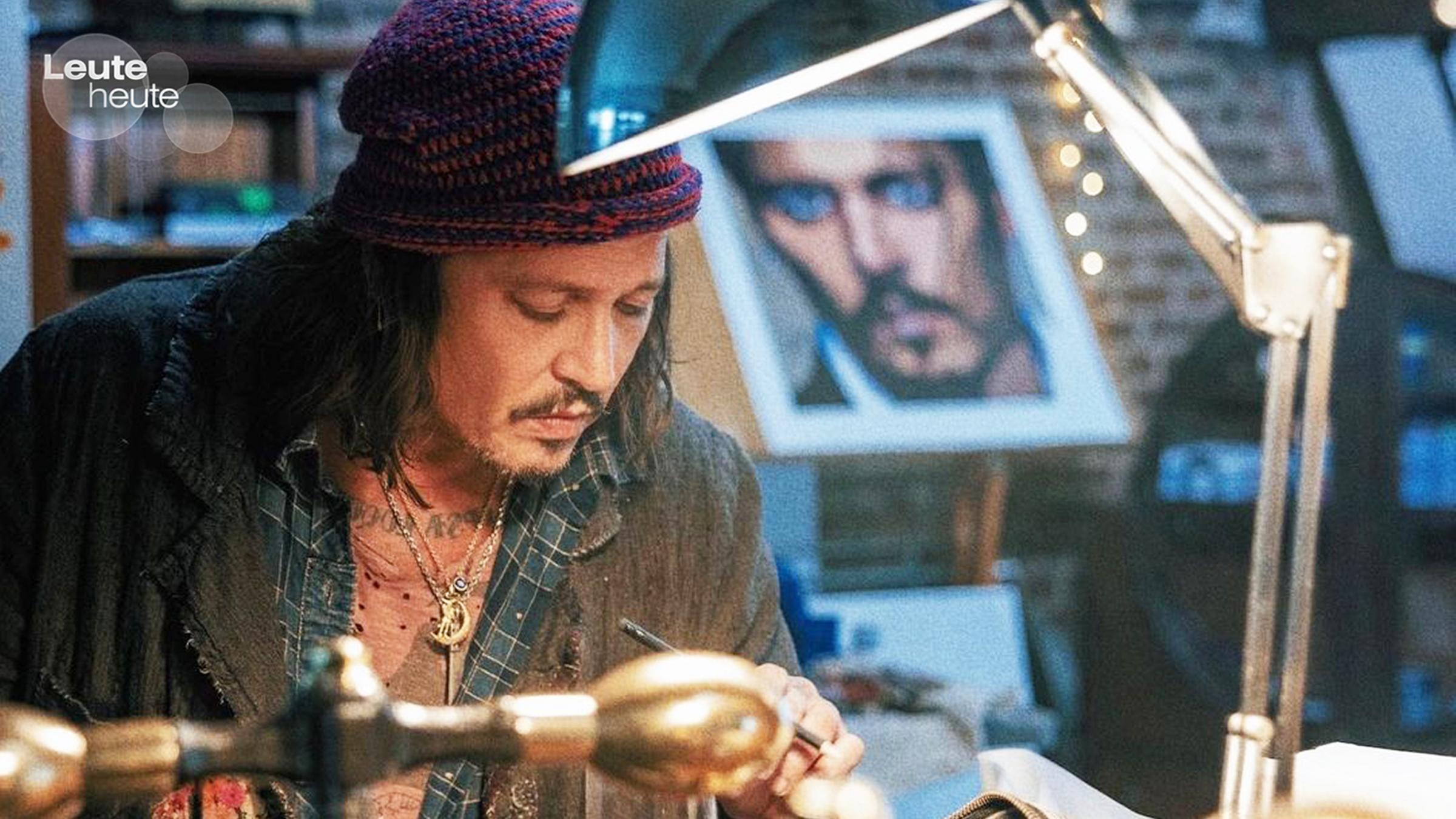 Schauspieler Johnny Depp stellt sein erstes Selbstporträt vor