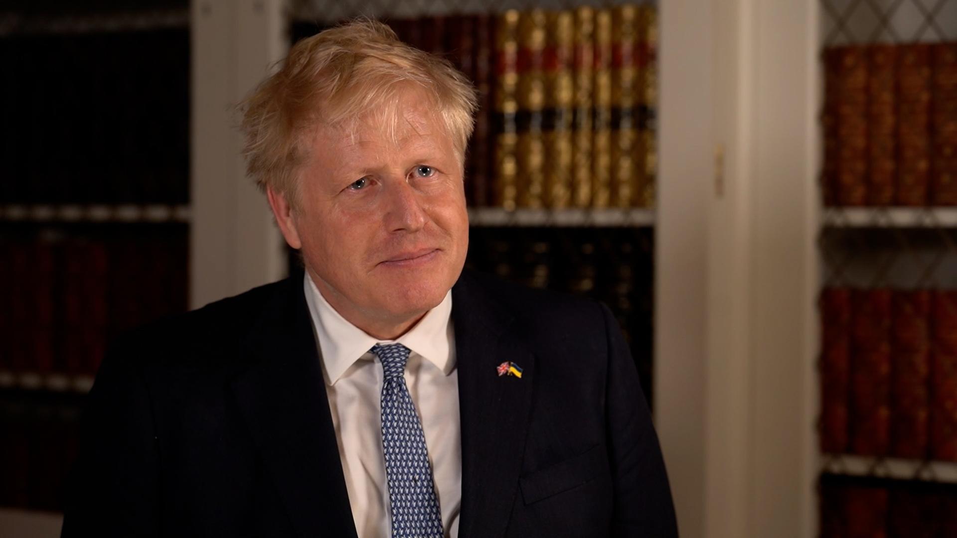 Boris Johnson, Premierminister von Großbritannien, spricht, nachdem er einen Versuch der Tory-Abgeordneten überstanden hat, ihn nach einer Vertrauensabstimmung über seine Führung als Parteivorsitzenden abzusetzen.