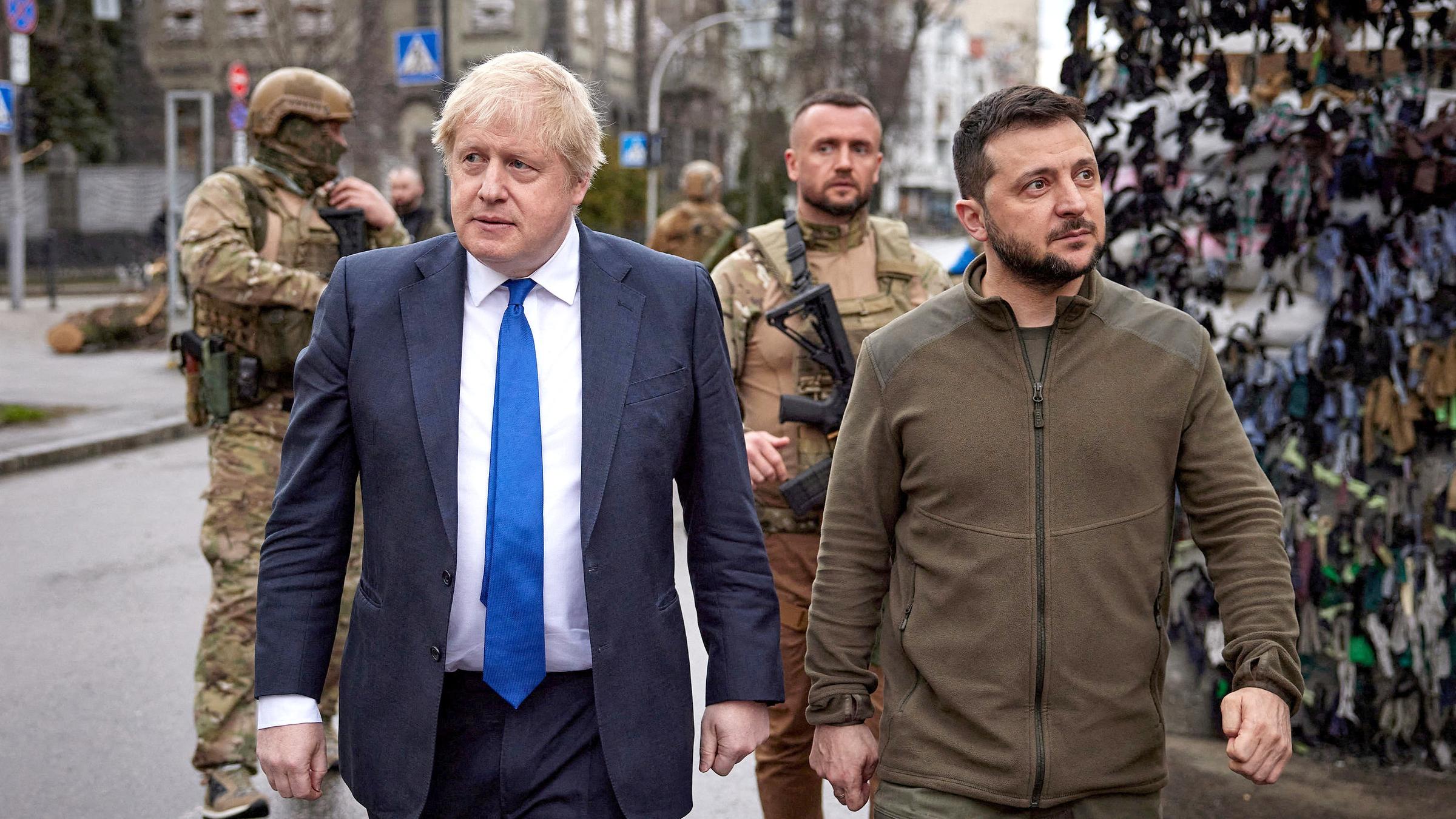 Boris Johnson und Wolodymyr Selenskyi