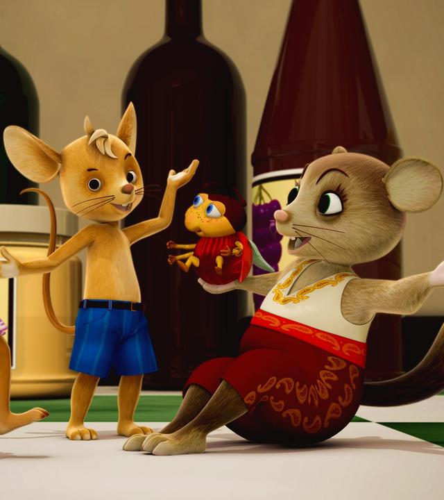 Die JoNaLus strecken fröhlich ihre Hände in die Höhe.