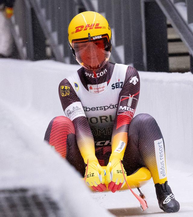 Julia Taubitz (GER) beim 3. FIL Eberspächer Rodel-Weltcup – Einsitzer Frauen.