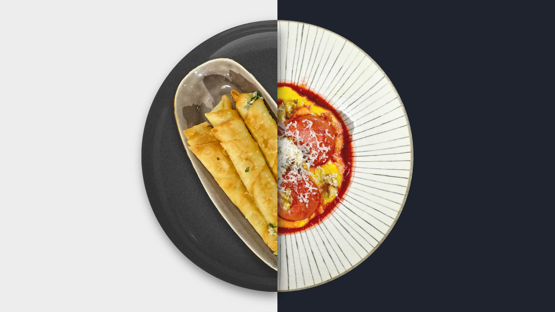 Käse-Börek vs. Rote-Bete-Gnocchi
