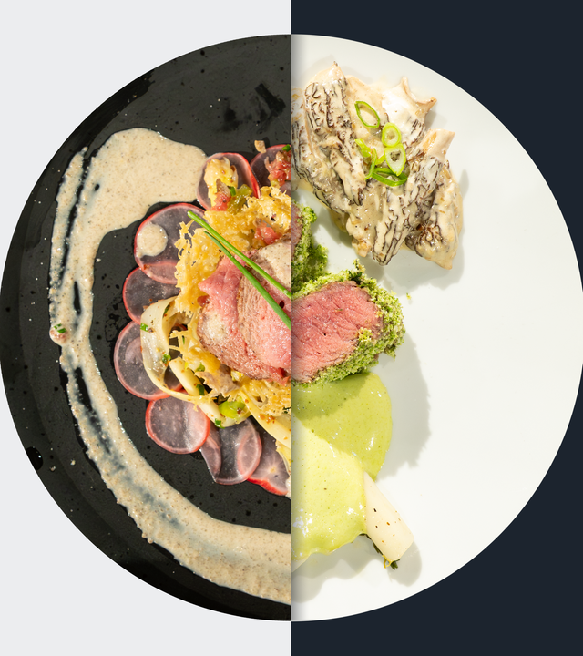 Kalb im Parmesankorb vs. Morchelrahm