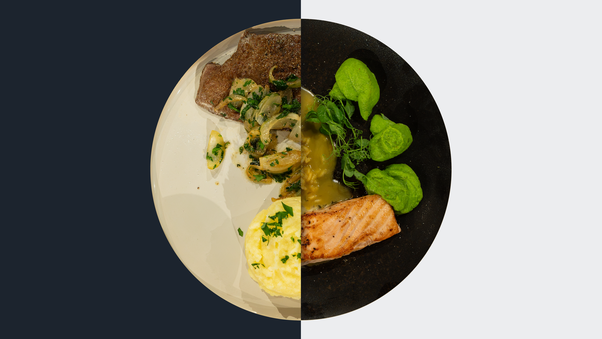 Kalbsleber Berliner Art vs. Gebratener Lachs