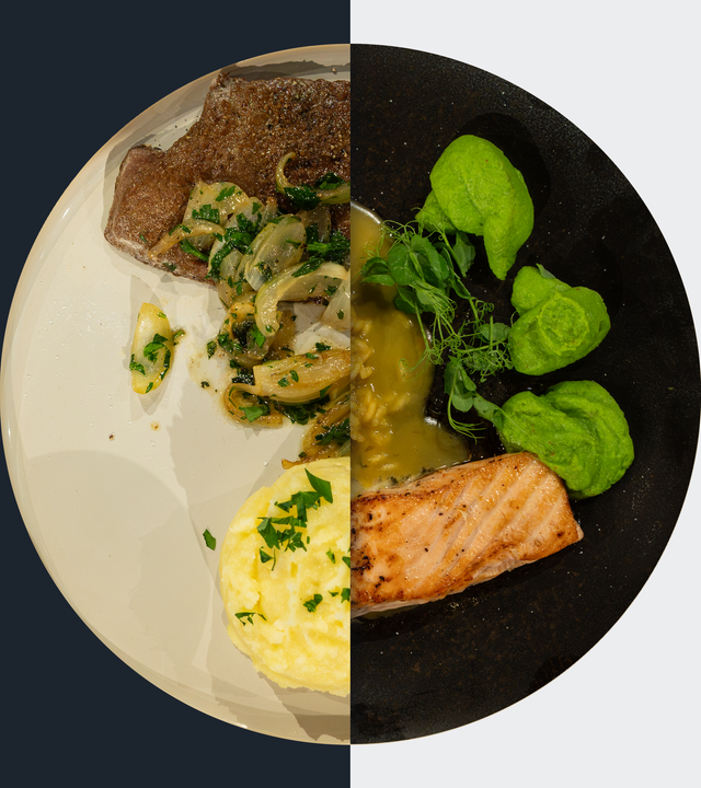 Kalbsleber Berliner Art vs. Gebratener Lachs