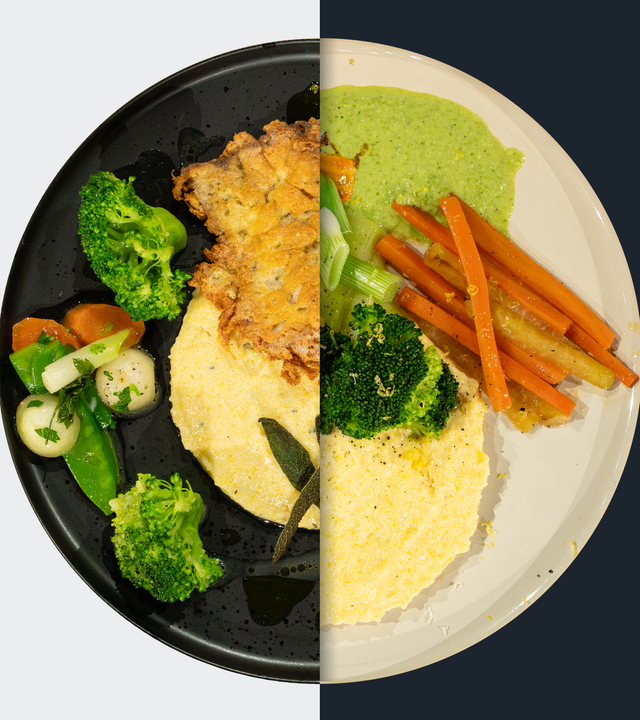 Kalbsschnitzel mit Frühlingsgemüse