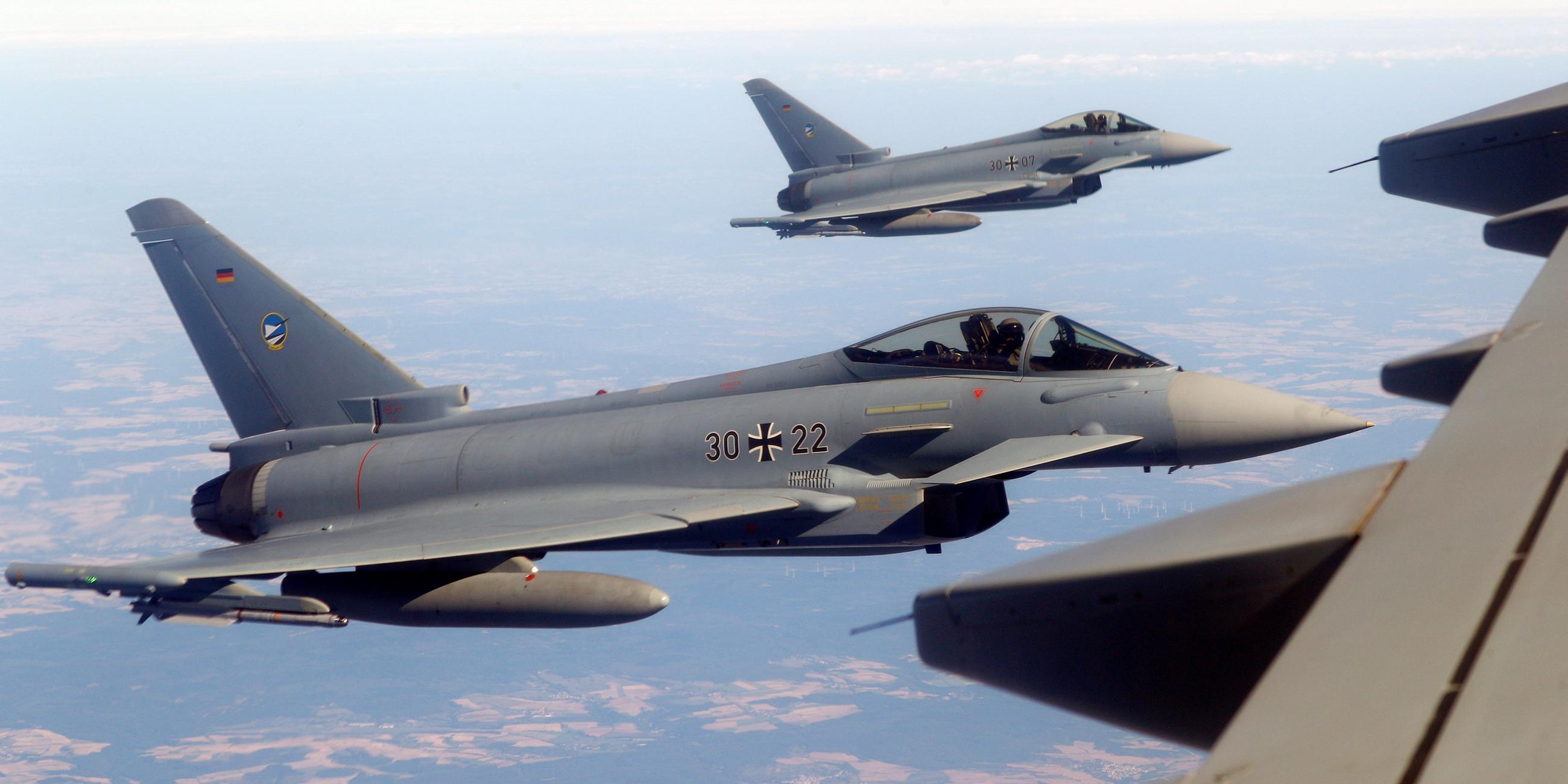 Kampfflugzeuge vom Typ Eurofighter