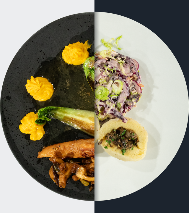 Kaninchenrücken vs. Kartoffelknödel