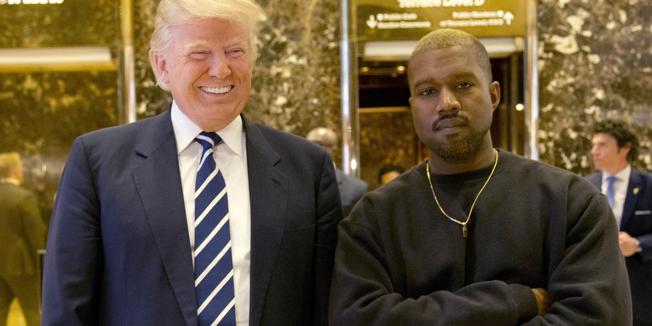 Kanye West und Donald Trump 