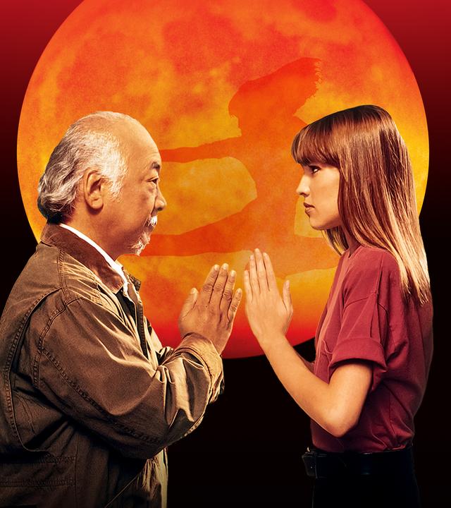 Plakatmotiv zum Film mit Pat Morita und Hilary Swank.