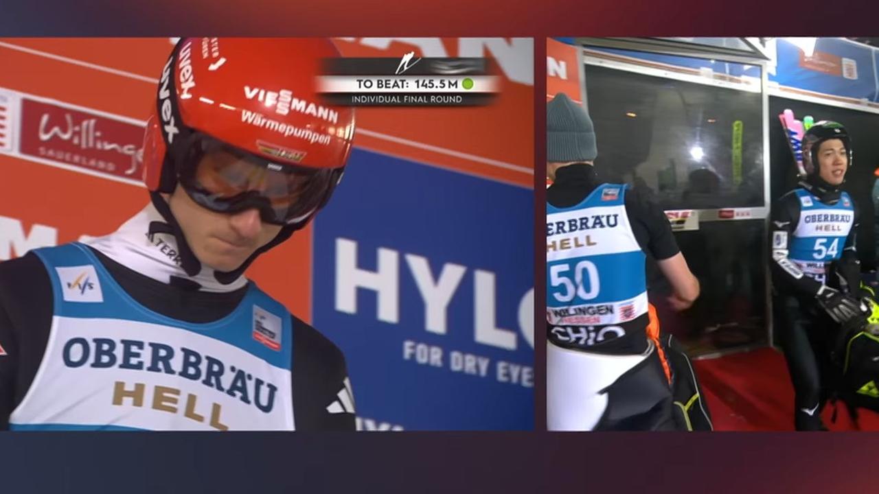 Skispringer Karl Geiger beim Weltcup in Willingen