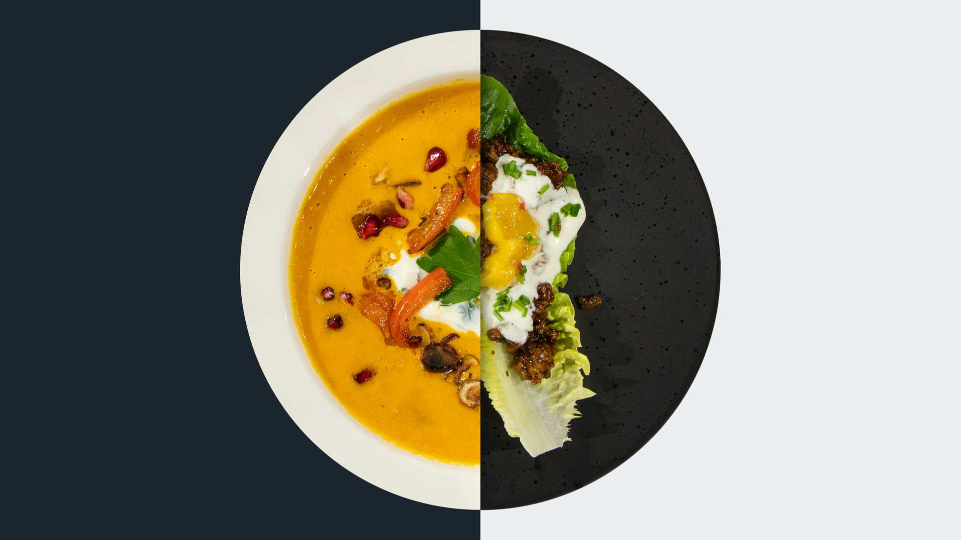 Karotten-Paprika-Suppe vs. Tan-Tan-Salat