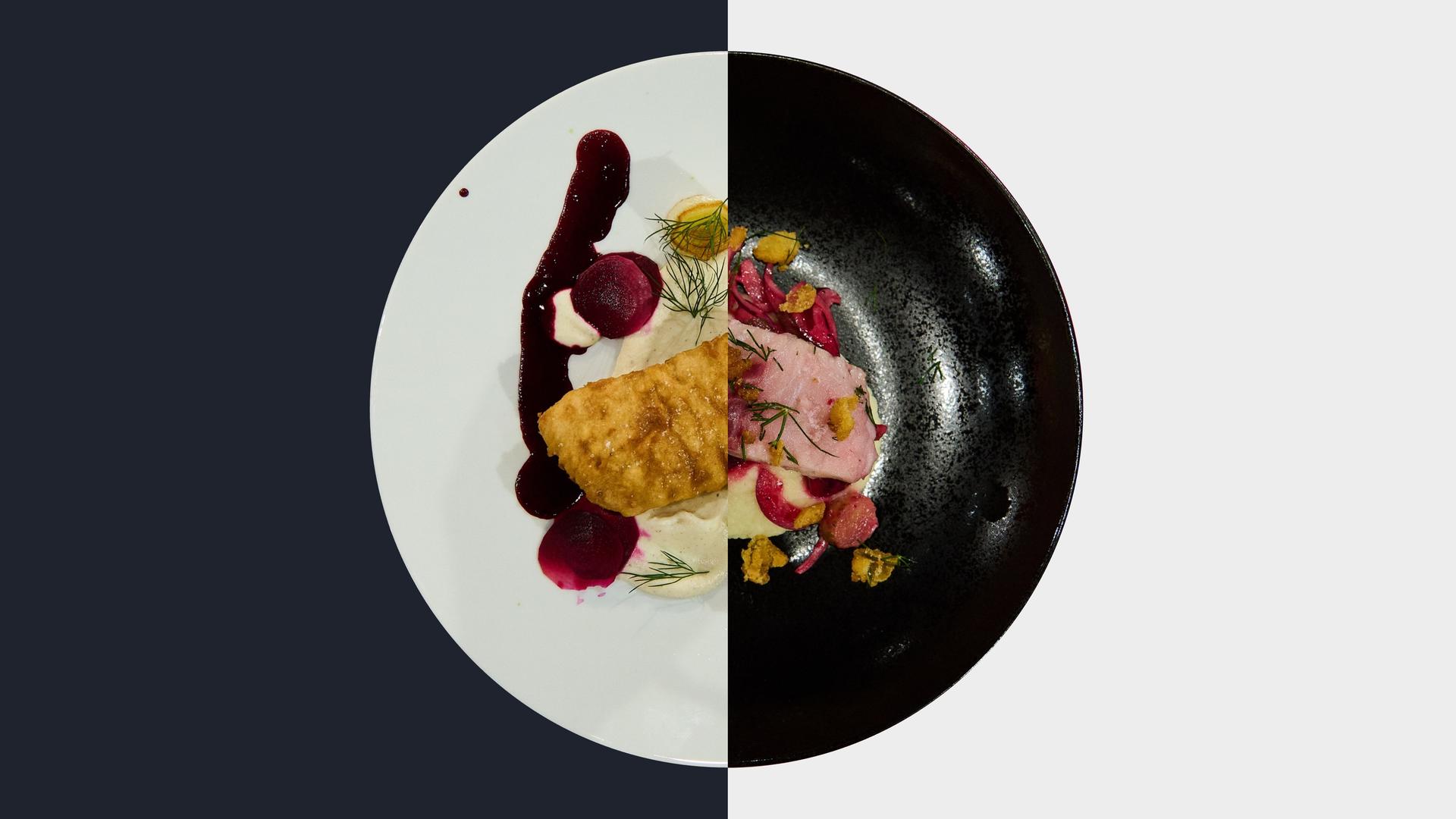 Karpfen im Bierteig vs. Selleriepüree