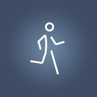 Icon Typical für Sportangeobte im ZDF Laufendes Strichmännchen