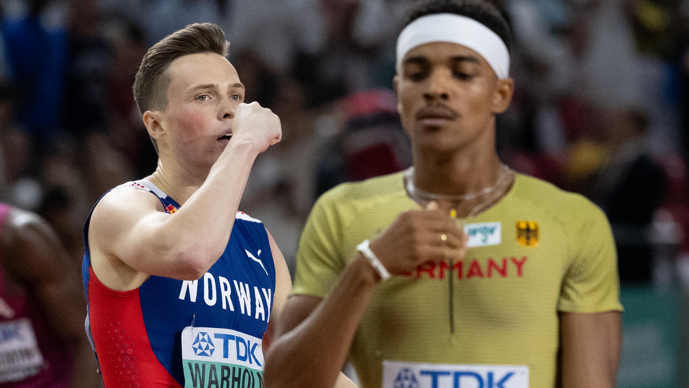 Karsten Warholm und Joshua Abuaku