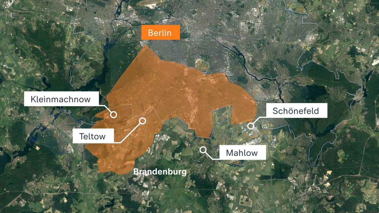 Karte Berlin/Brandenburg