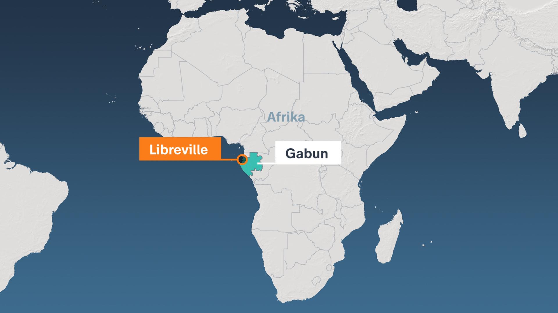 Karte Gabun - Libreville