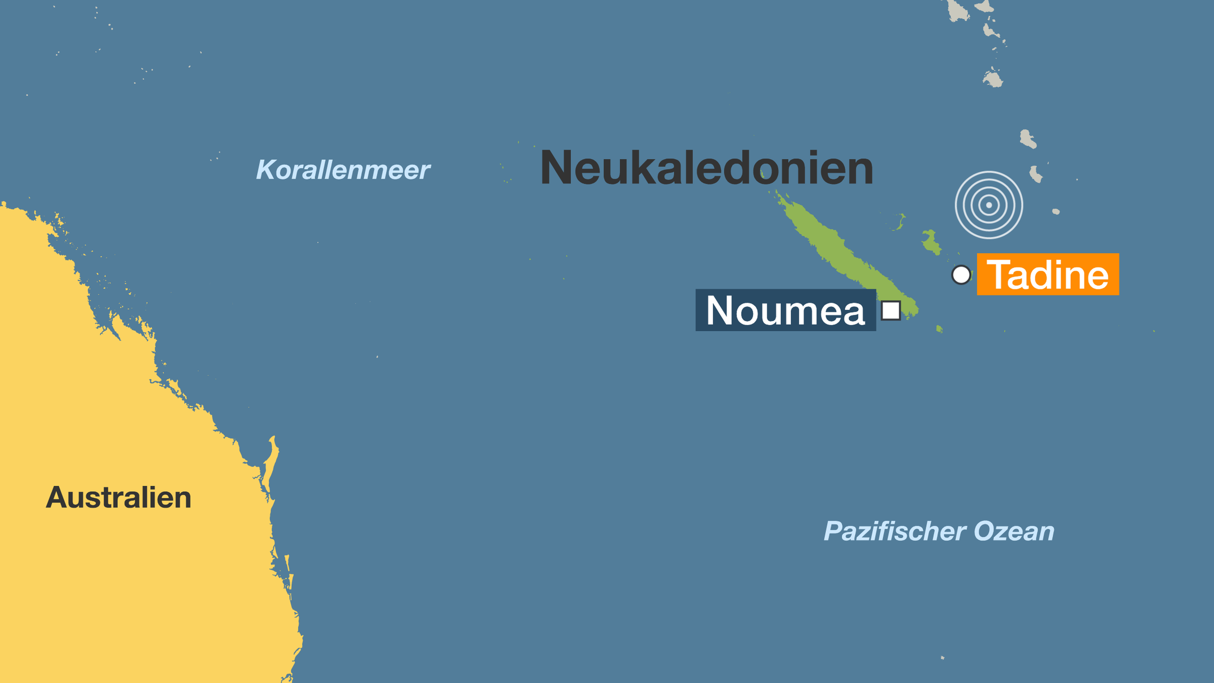 Karte von Neukaledonien