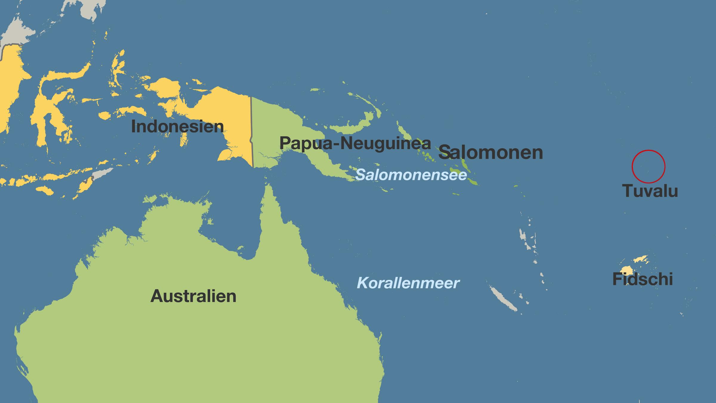Karte Tuvalu