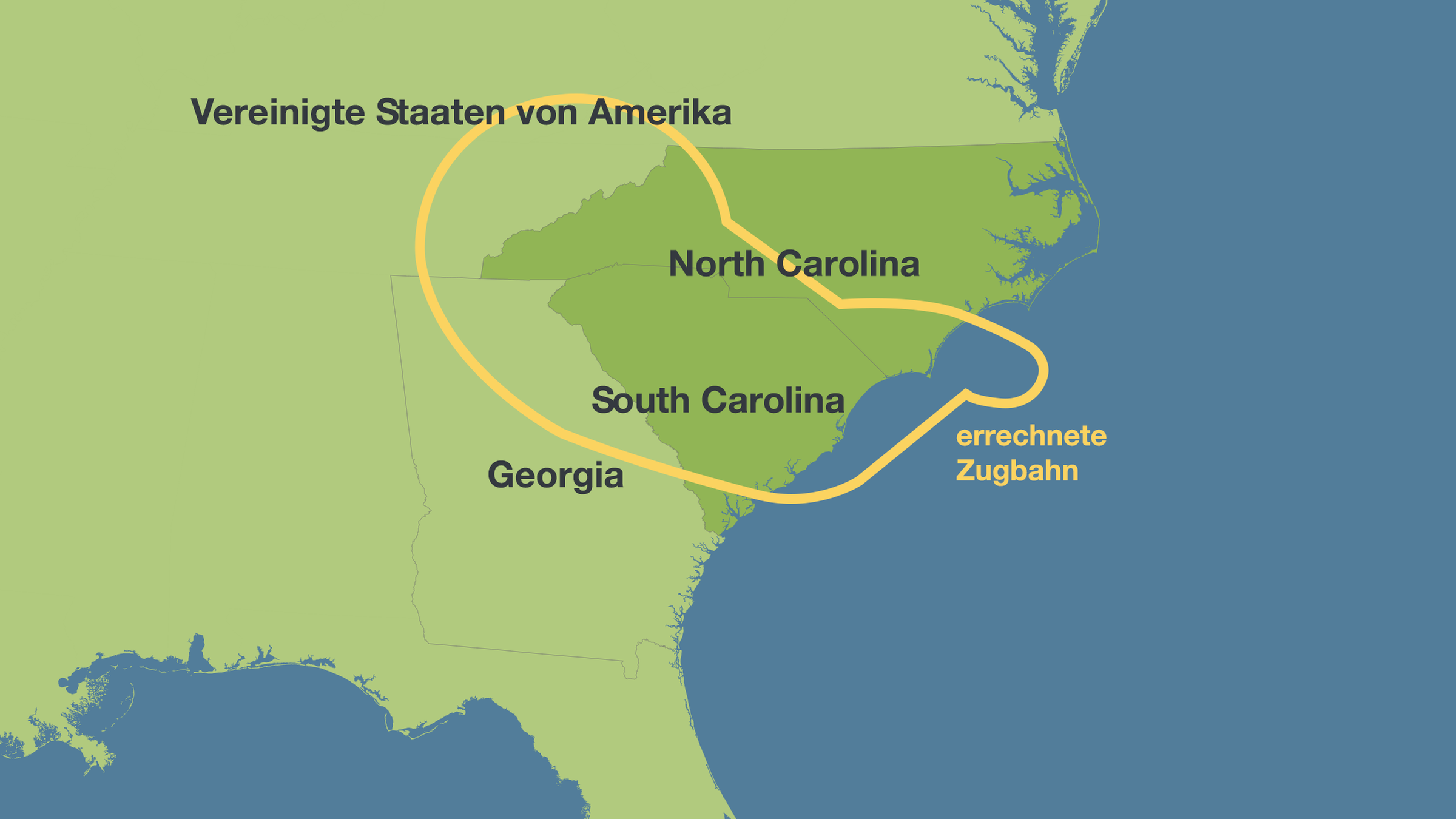 Karte der errechneten Zugbahn von Hurrikan "Florence" vor der Atlantikküste der USA
