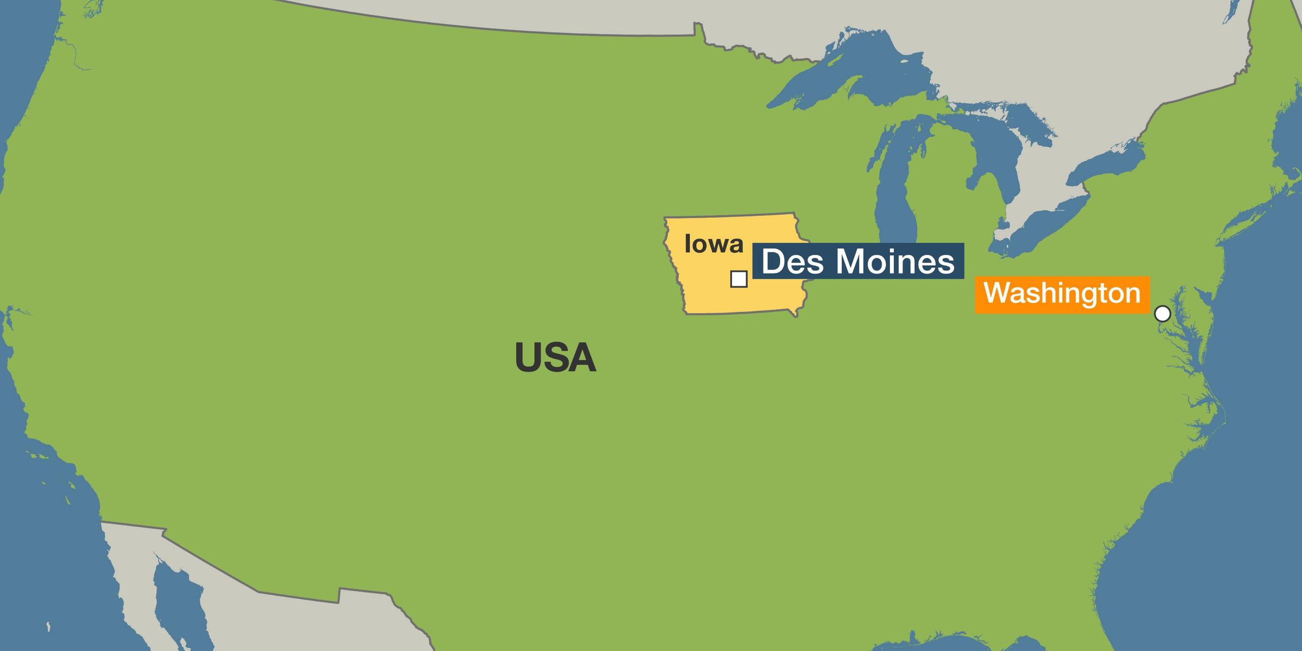 Karte: Iowa