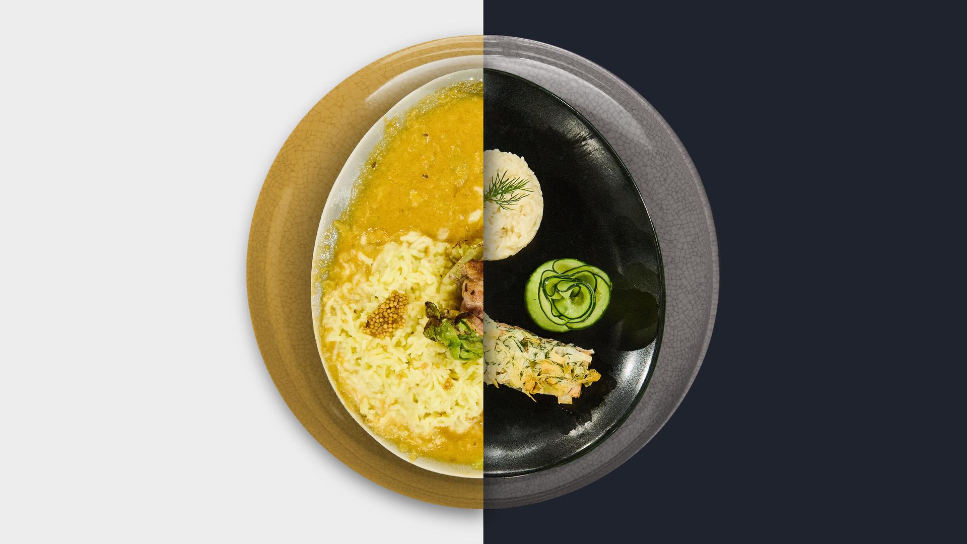 Kartoffelschnee vs. Lachs