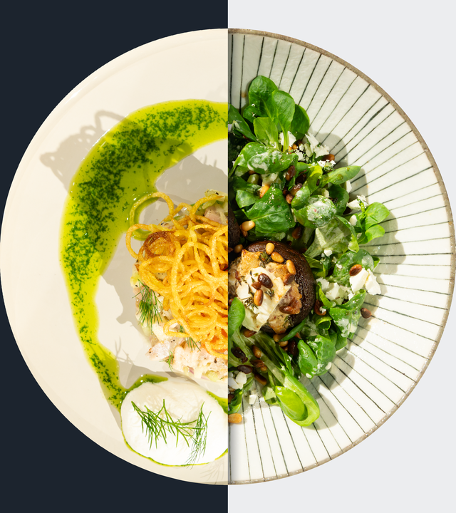 Kartoffelstroh vs. Gefüllte Champignons