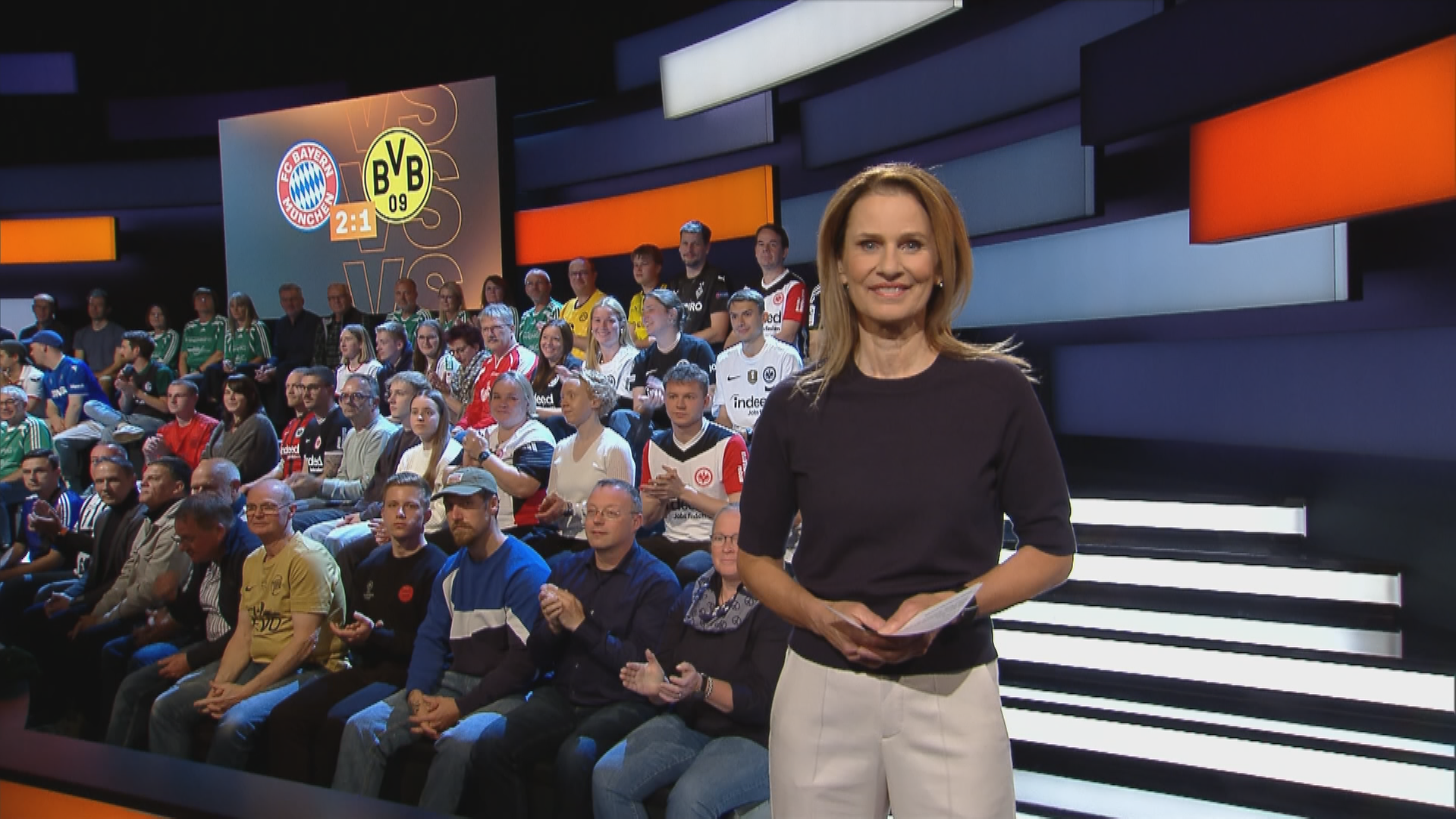 Moderatorin Katrin Müller-Hohenstein im aktuellen sportstudio