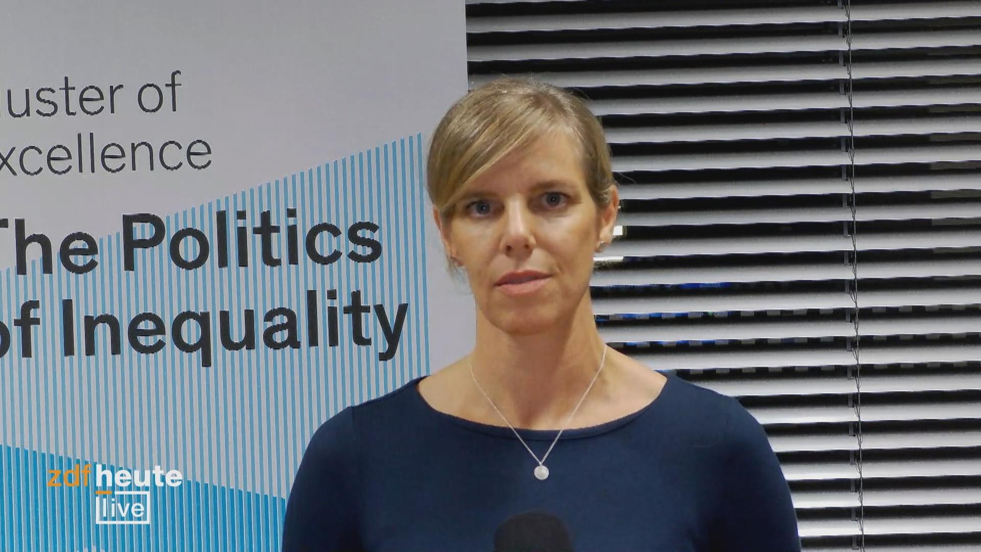 Katrin Schmelz bei ZDFheute live zugeschaltet
