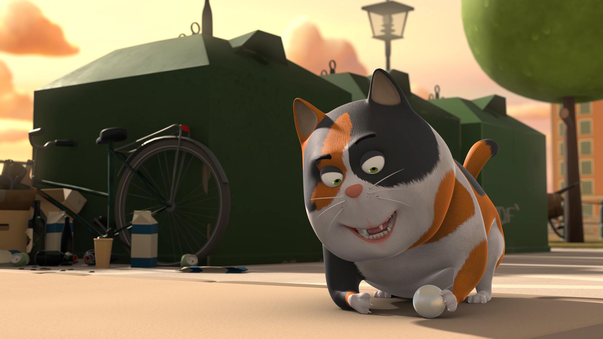 Hafenkater Cäsar möchte seine gefundene Perle nicht mehr hergeben.