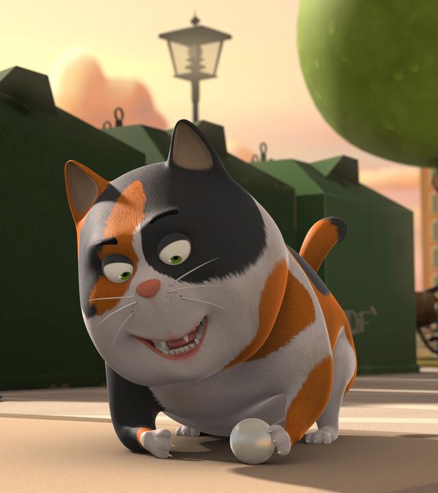 Hafenkater Cäsar möchte seine gefundene Perle nicht mehr hergeben.