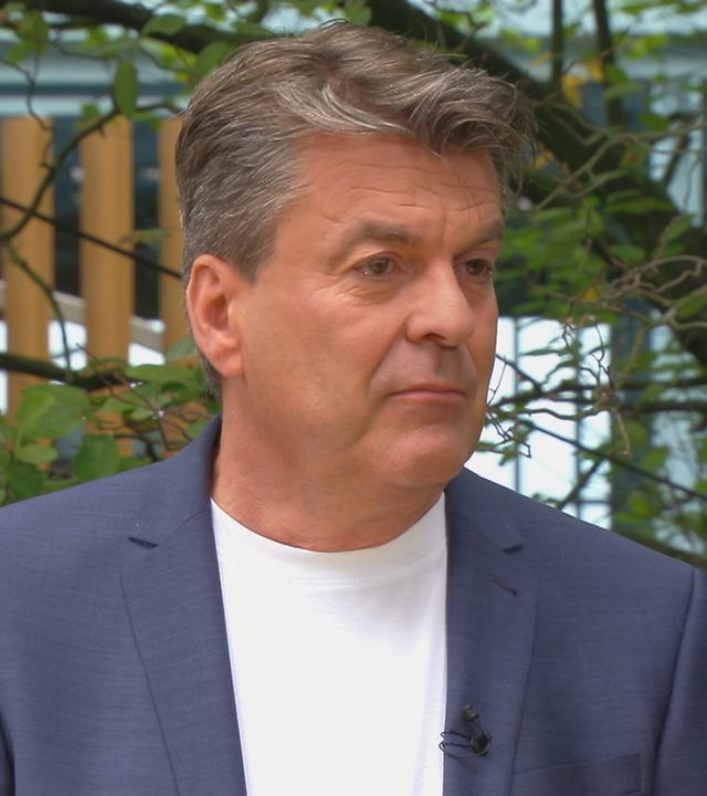 Nahaufnahme von Kay P. Rodegra im Volle-Kanne-Atrium