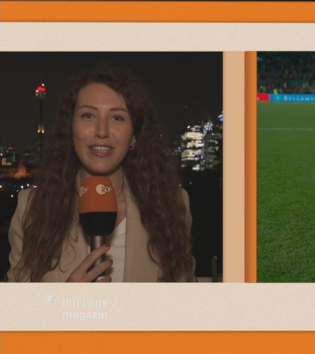 ZDF-Reporterin Lena Kesting bei der Fußball-WM in Australien