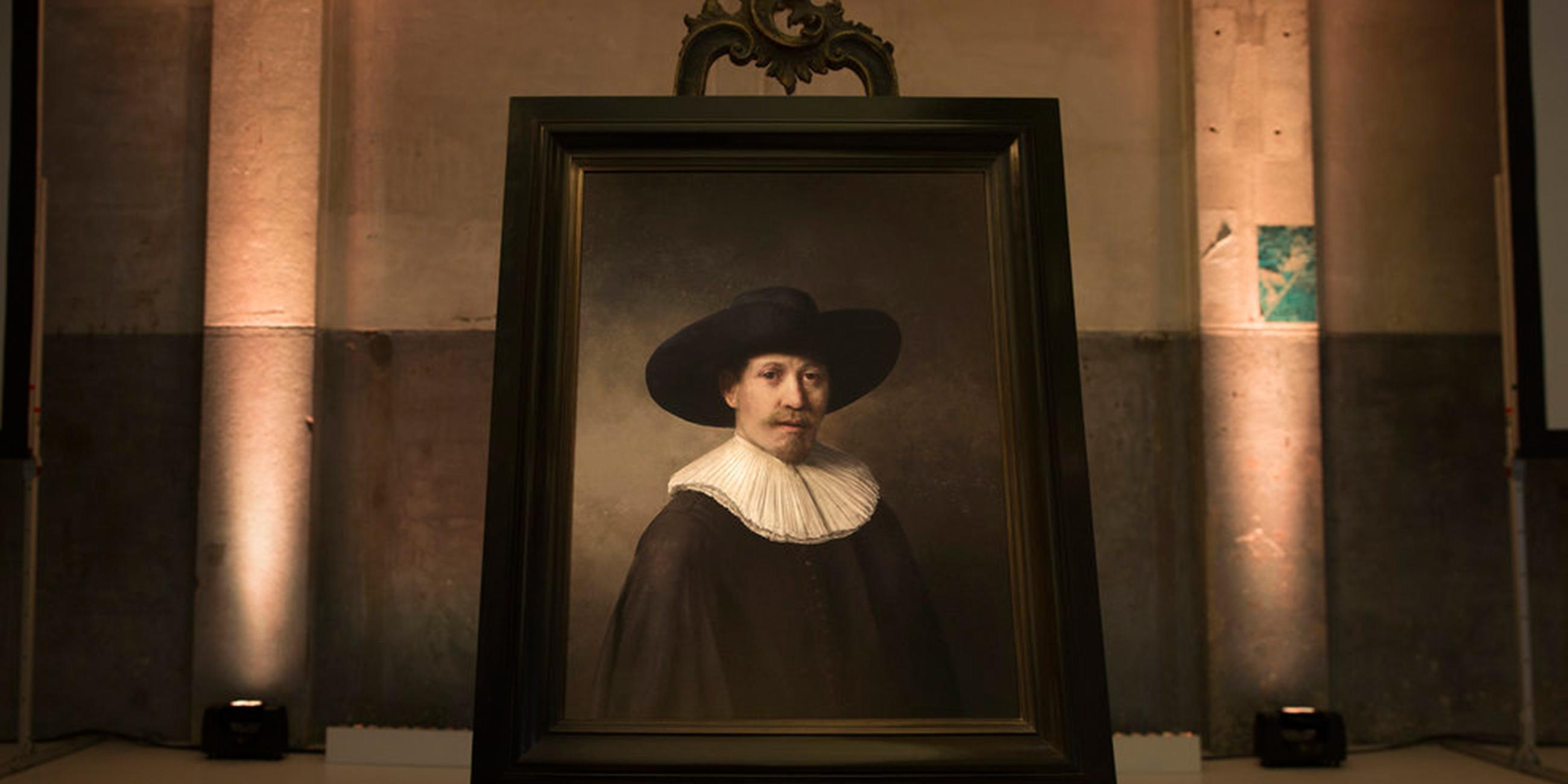 Mit 3D-Drucker fertigstelltes Gemälde von Rembrandt