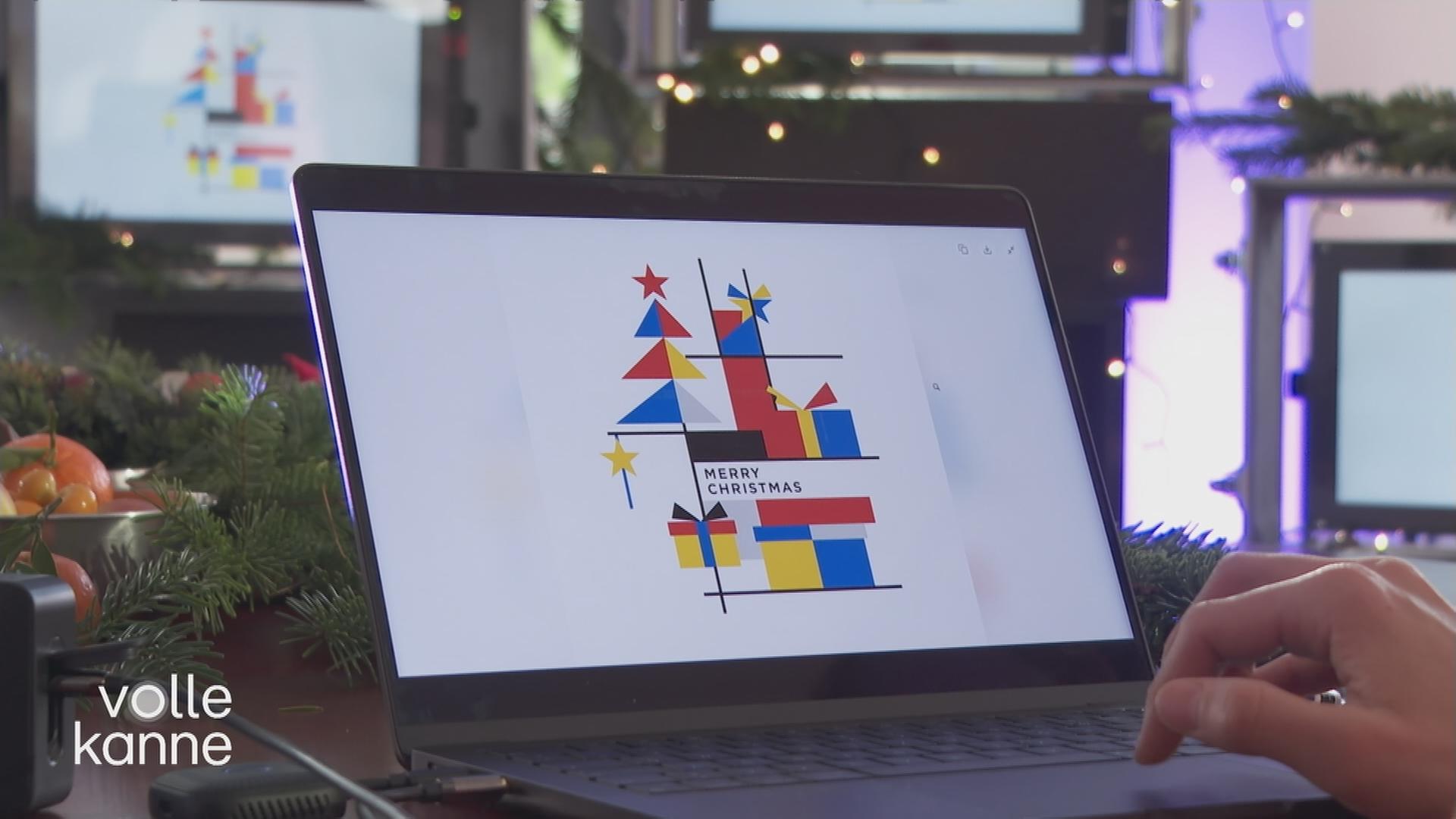 KI-Generierte Weihnachtskarte