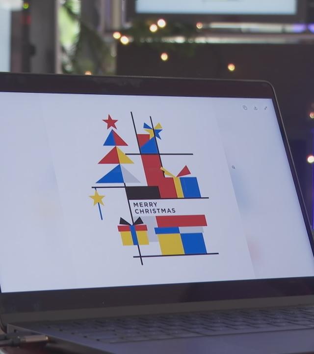 KI-Generierte Weihnachtskarte