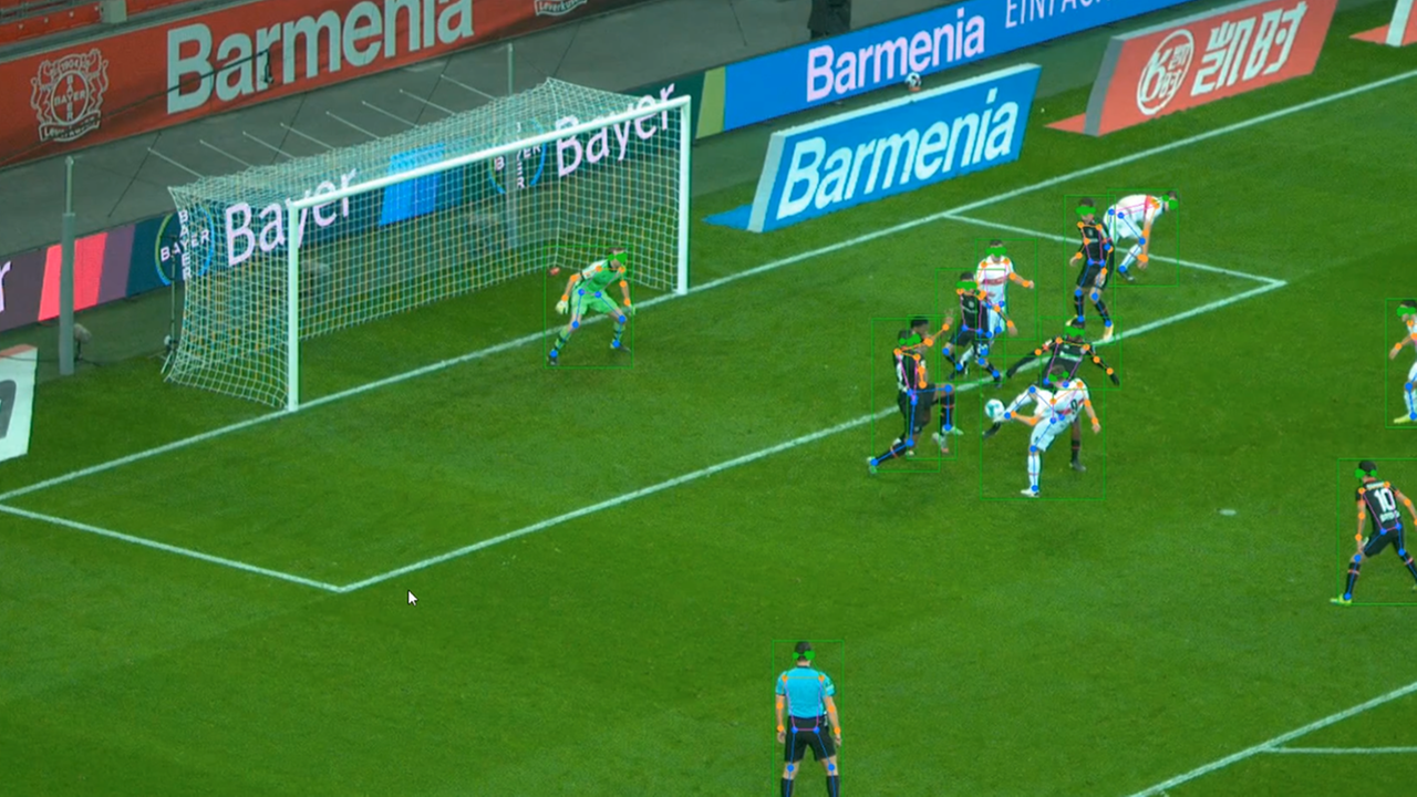 Analyse beim Fußballspiel