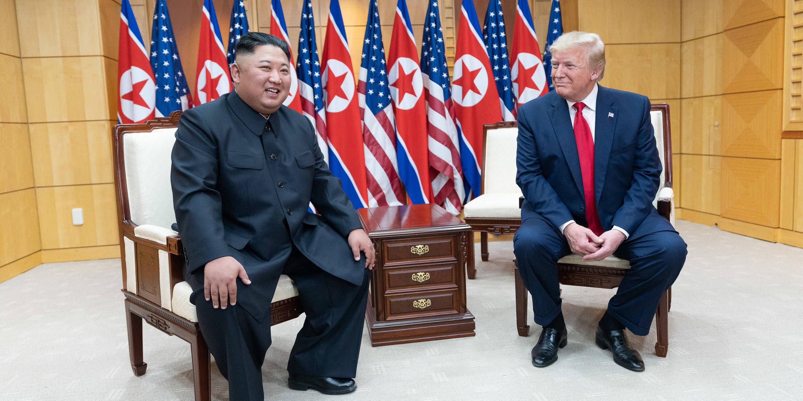 Kim Jong-un mit Donald J. Trump - 2019