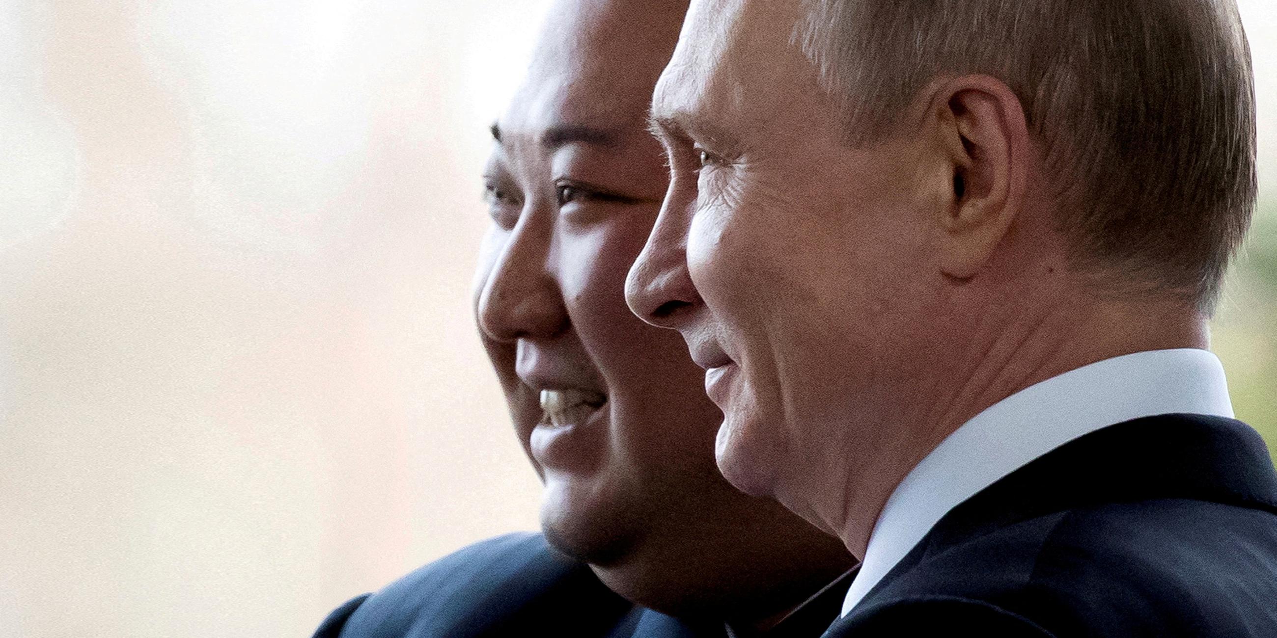 Russische Präsident Wladimir Putin und Nordkoreas Machthaber Kim Jong Un (Archiv 2019)