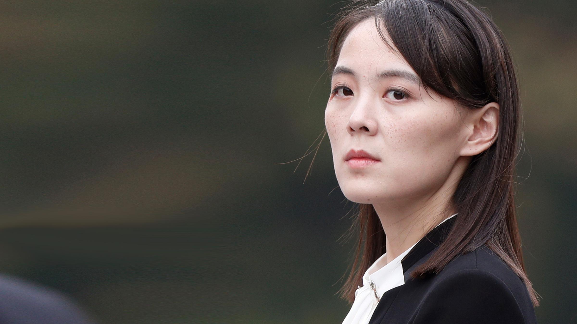 Kim Yo-jong, die jüngere Schwester von Kim Jong Un, im Halbporträt.