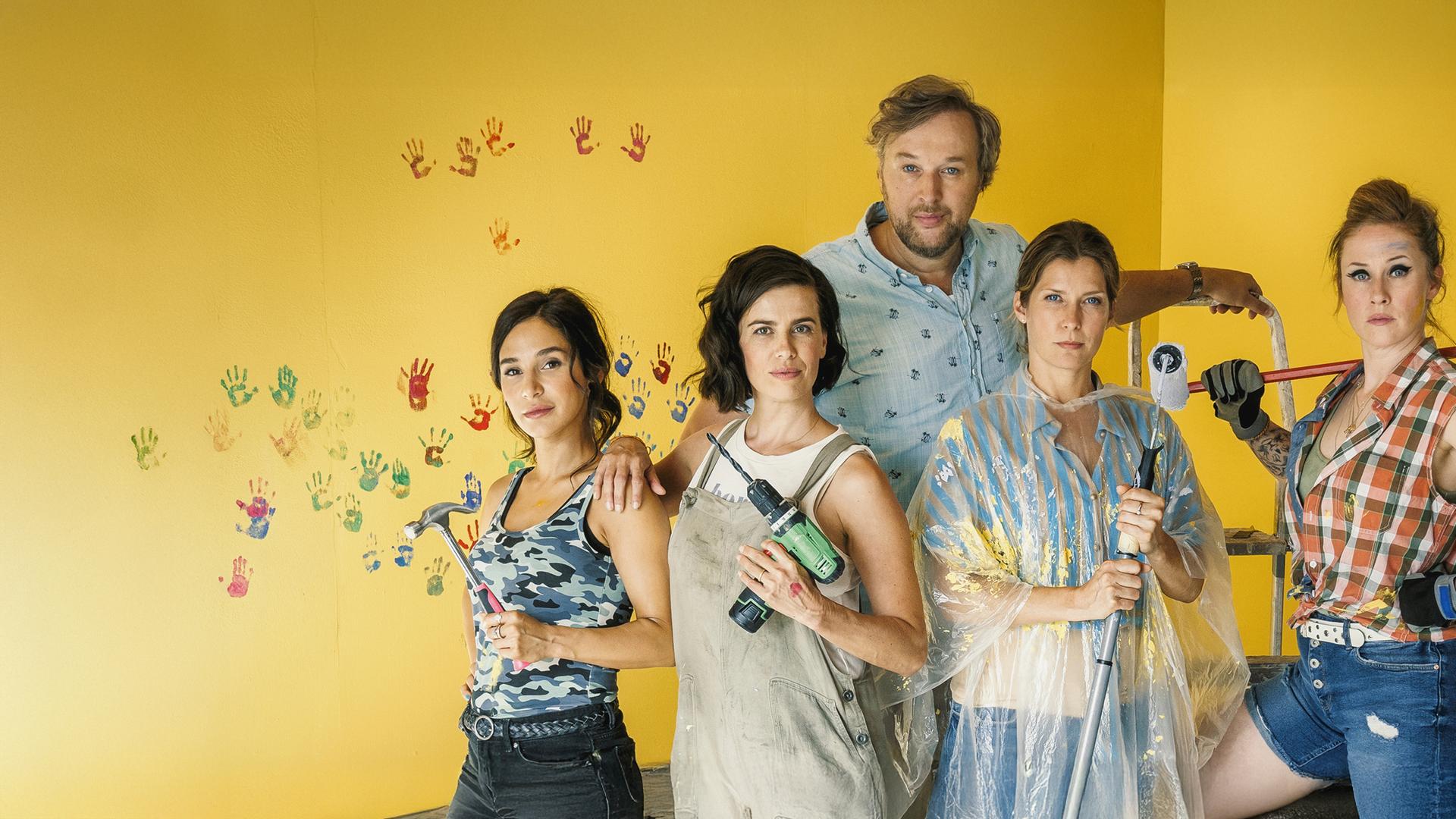 Tülin (Yasemin Cetinkaya), Marlene (Julia-Maria Köhler), Karl (Stephan Grossmann), Renate (Valerie Niehaus) und Rosi (Marlene Morreis)