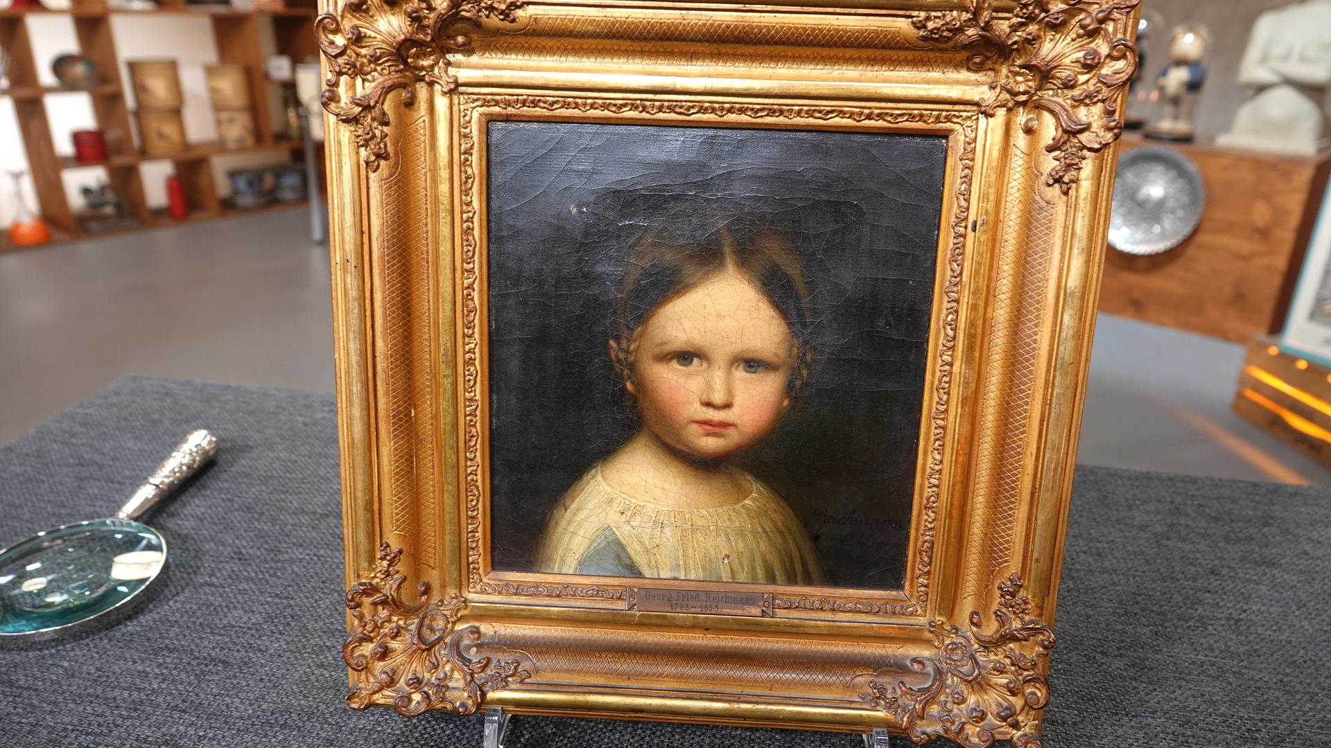 Kinderbildnis Agnes Freifrau von Hermann