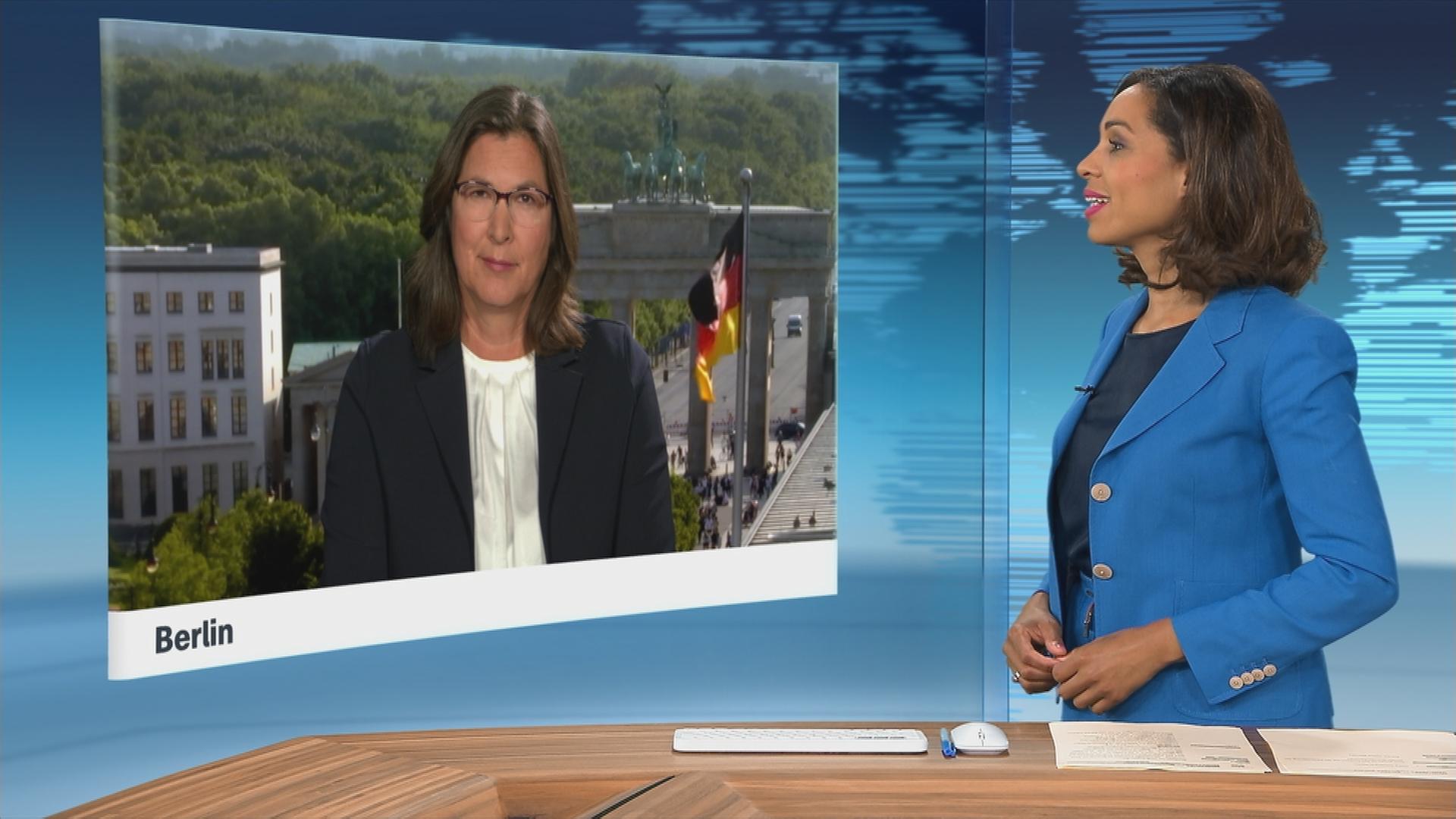 ZDF-Korrespondentin Heike Slansky berichtet in Berlin.
